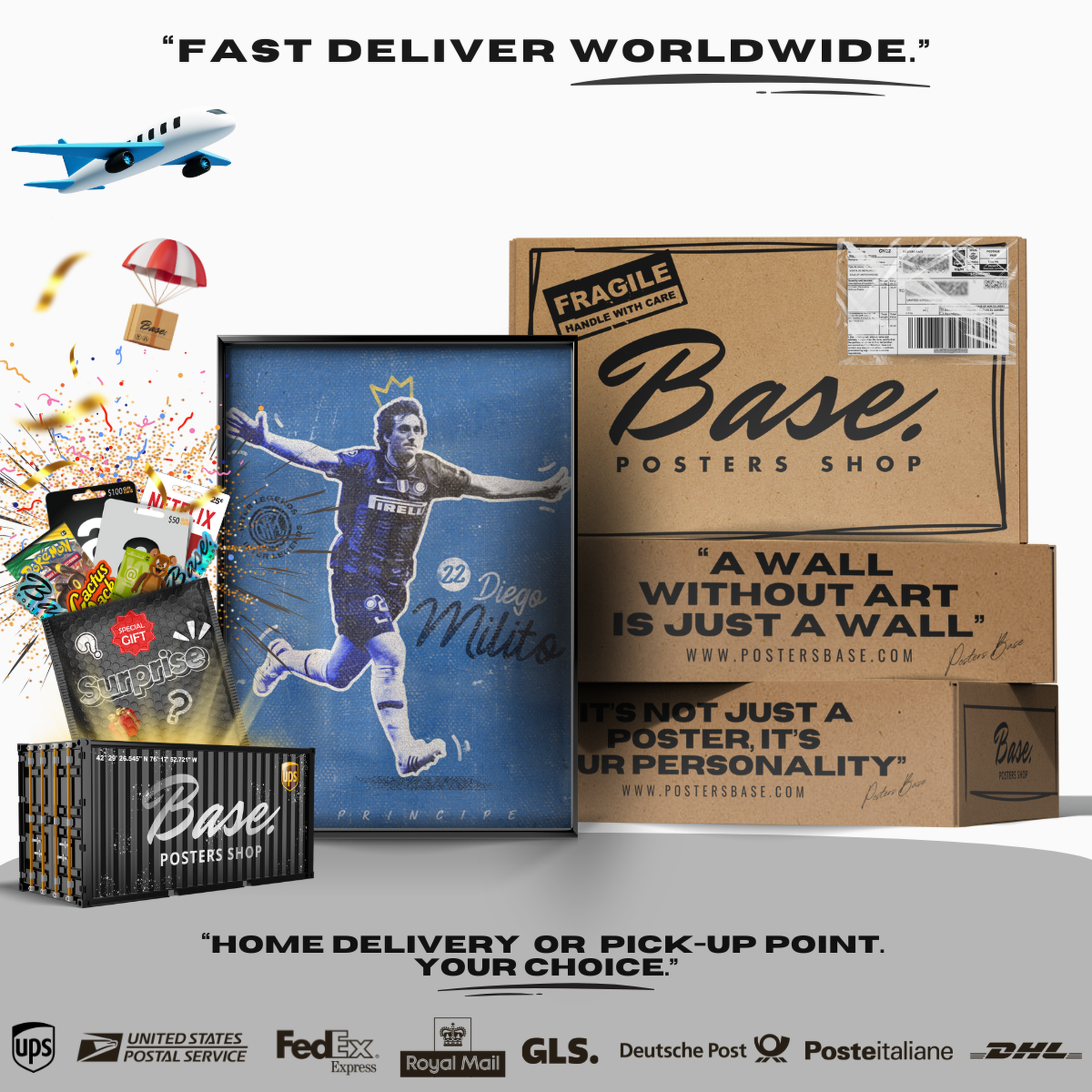 Diego Milito - Inter Milan Il Principe Poster