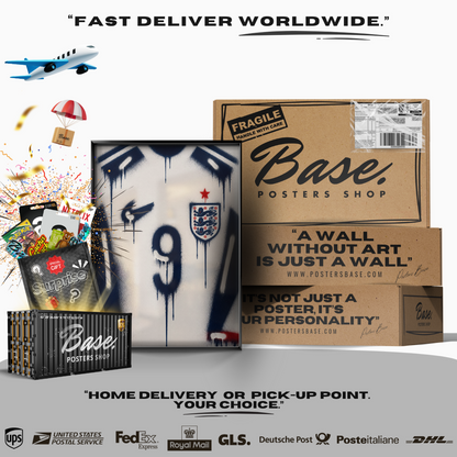 England National Team - Number 9 Poster