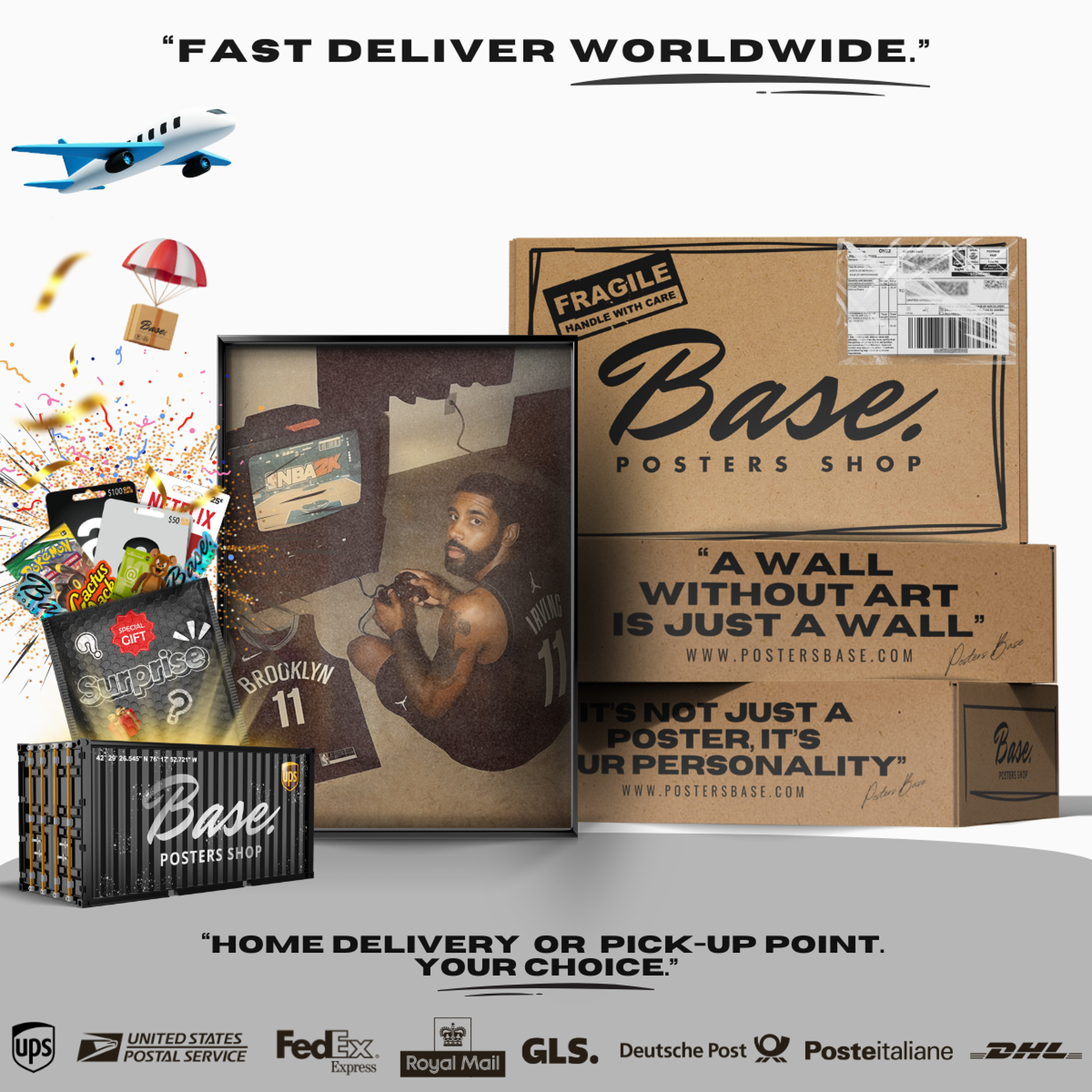 Kyrie Irving Brooklyn Nets Gamer Poster (#11)