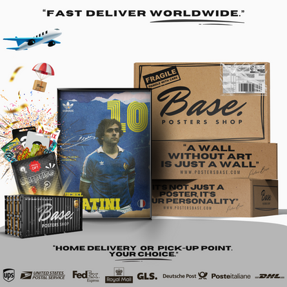 Michel Platini - France Number 10 Poster