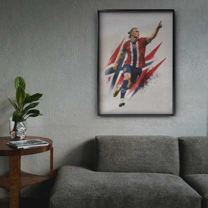Erling Haaland - Norway National Team Poster
