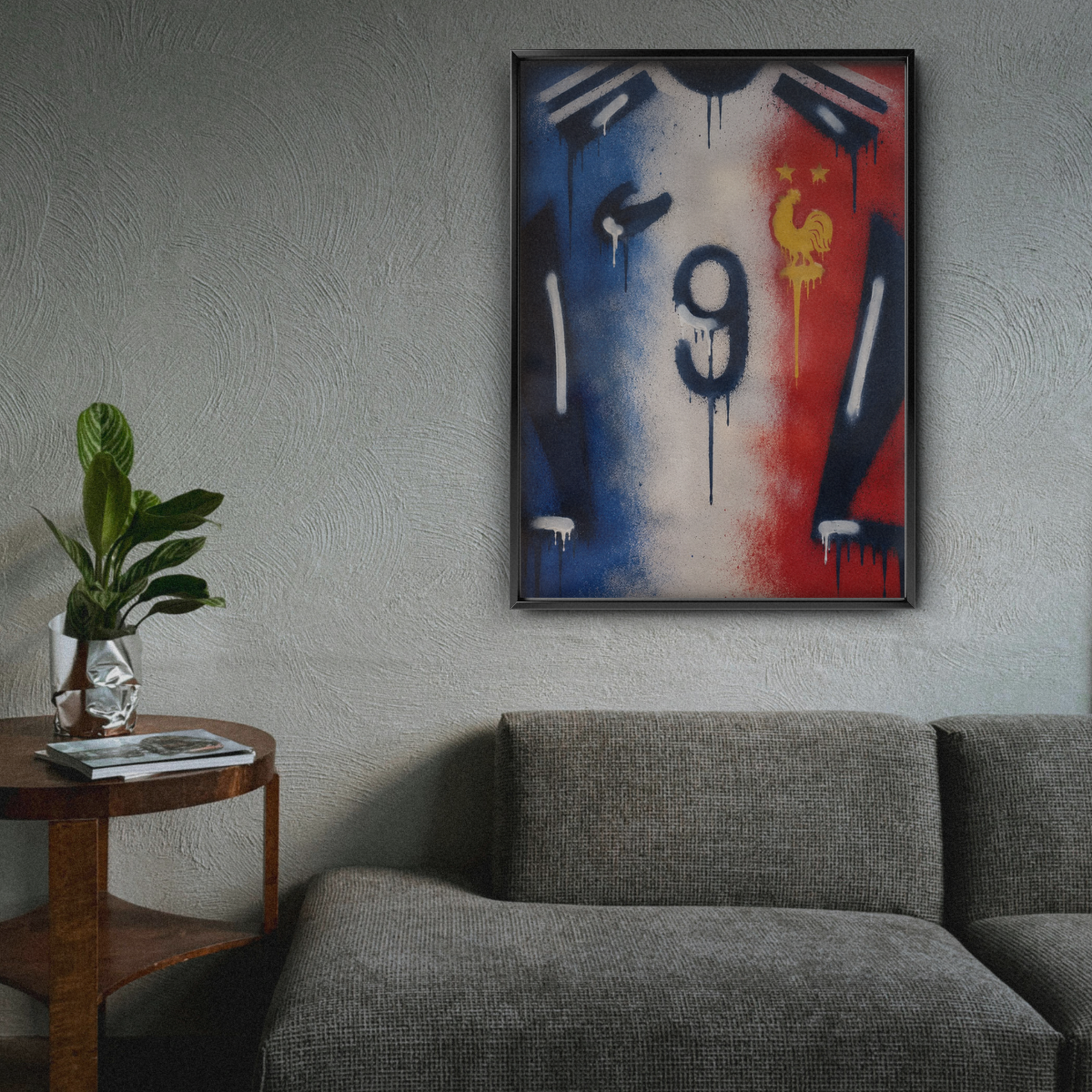 France National Team - Number 9 Poster