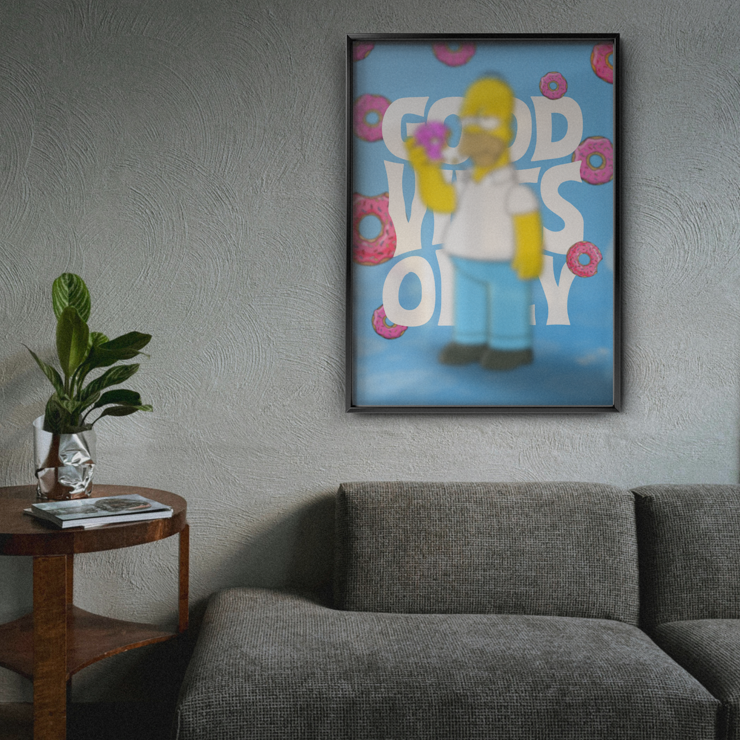 Homer Simpson Good Vibes Only