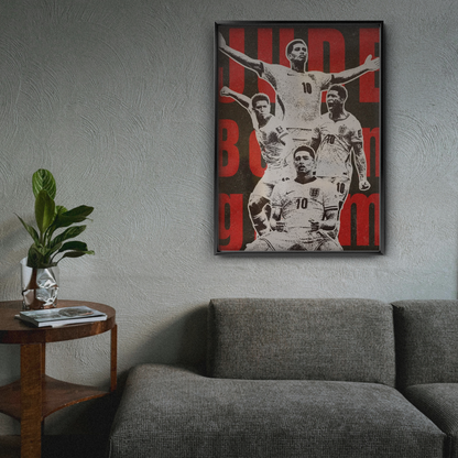 Jude Bellingham - England Number 10 Collage Poster