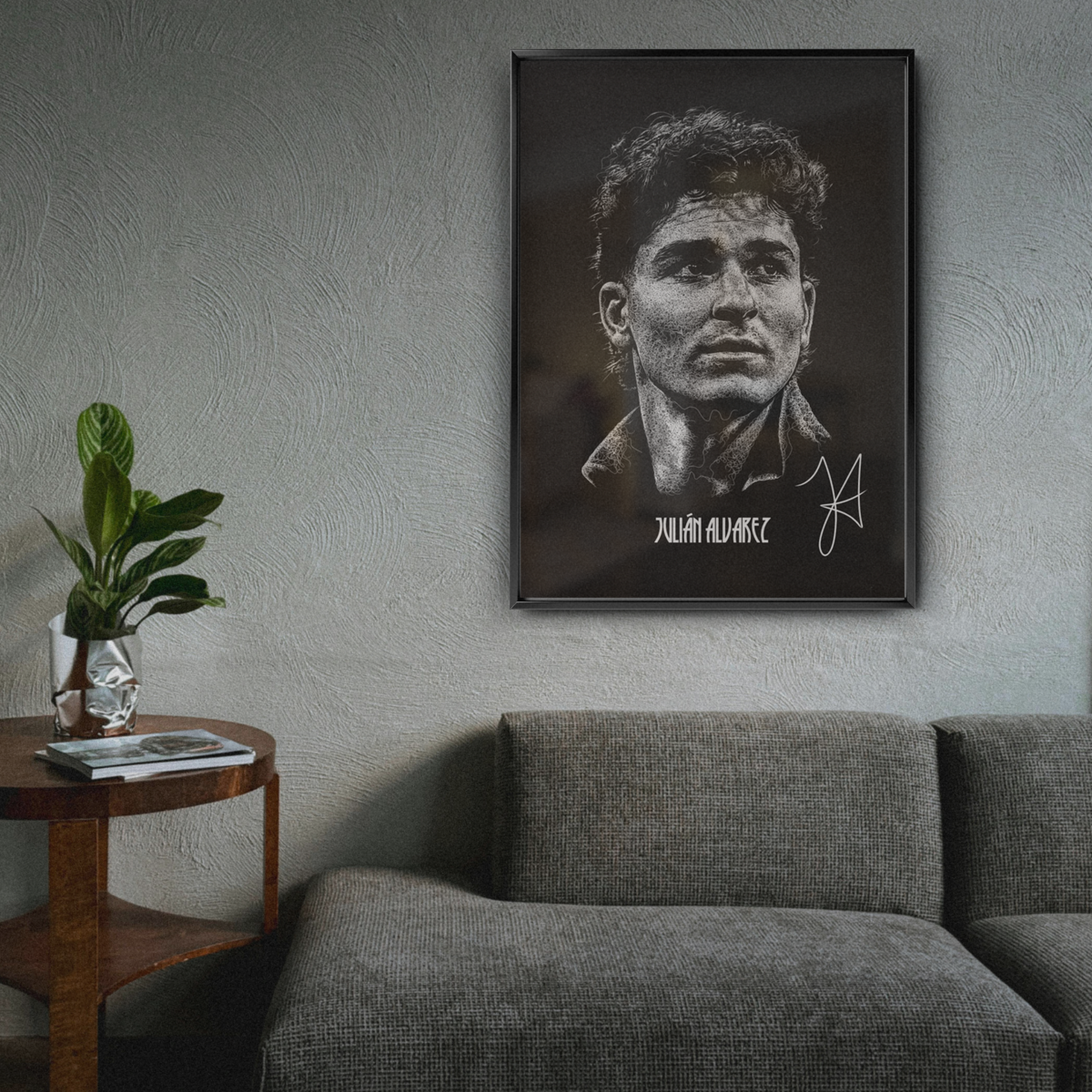 Julian Alvarez - Signature Portrait Poster