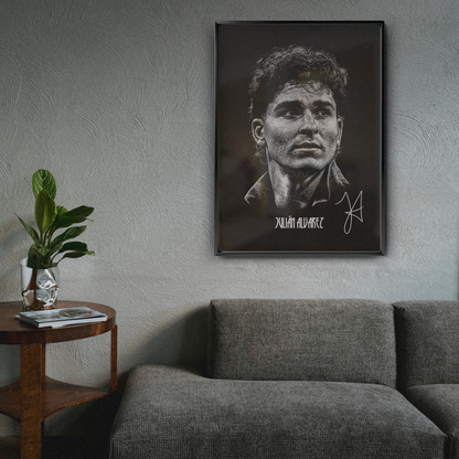 Julian Alvarez - Signature Portrait Poster