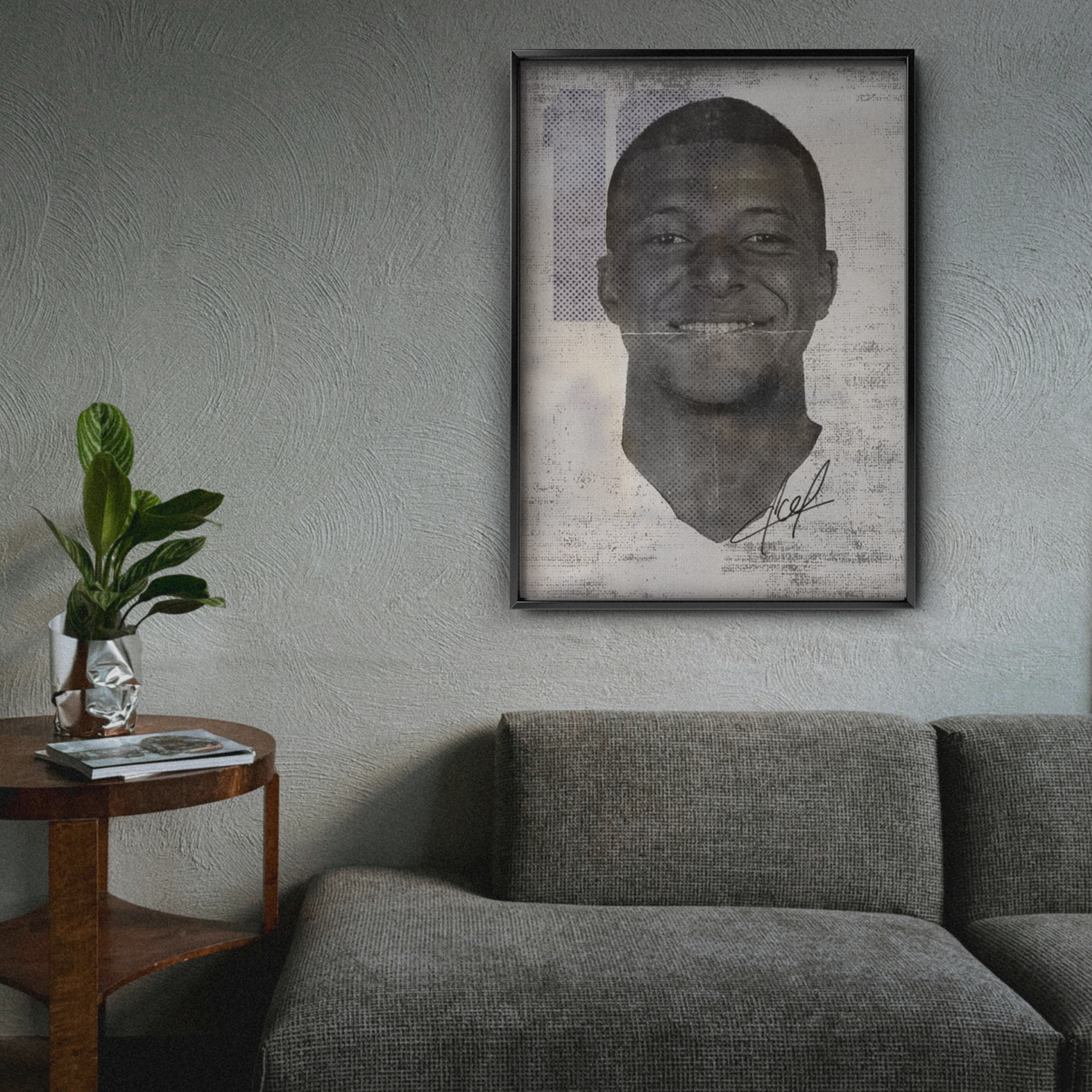 Kylian Mbappe - Collage Portrait Poster