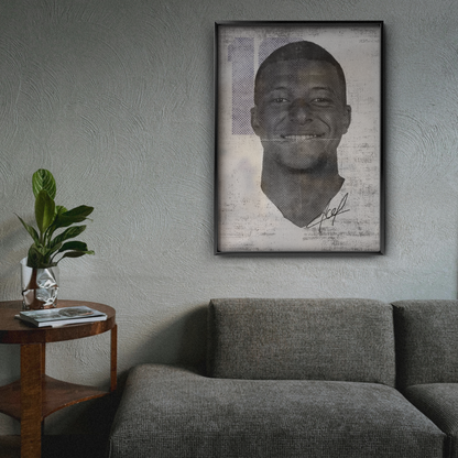 Kylian Mbappe - Collage Portrait Poster