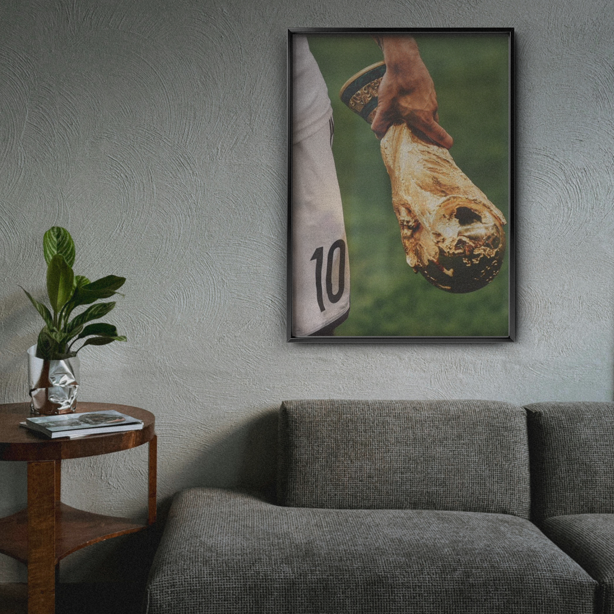 Lionel Messi - World Cup Trophy Poster