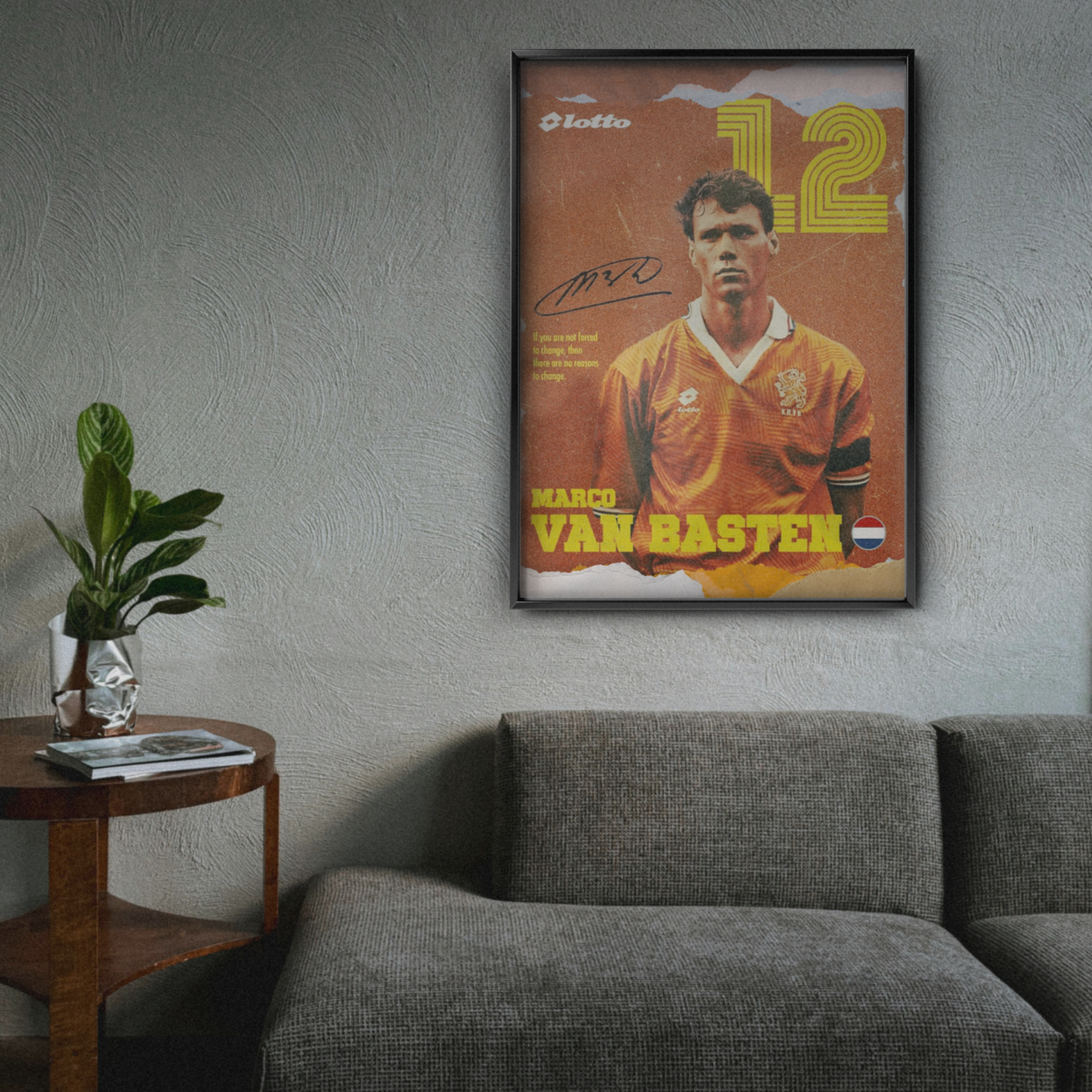 Marco van Basten - Netherlands Number 12 Poster