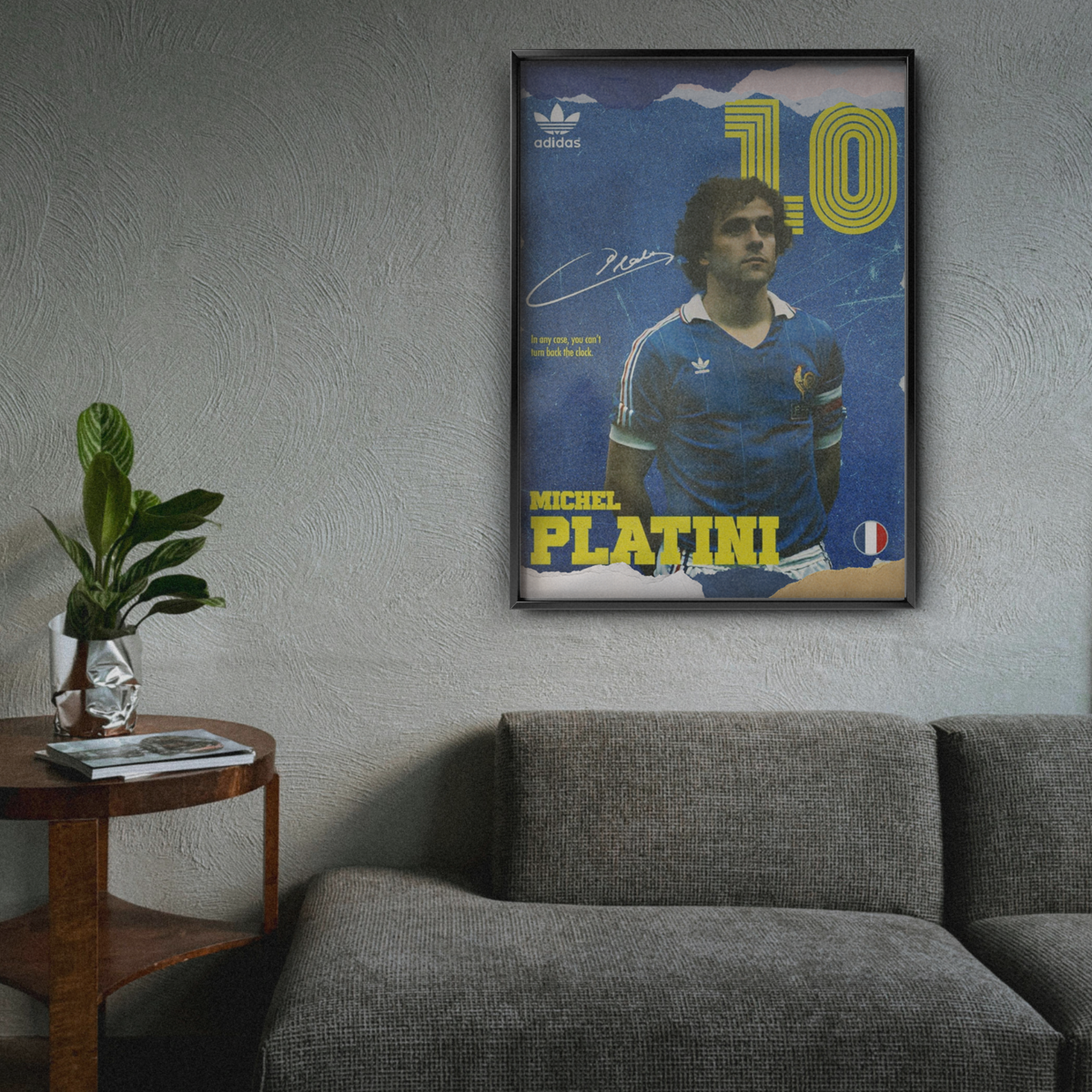 Michel Platini - France Number 10 Poster