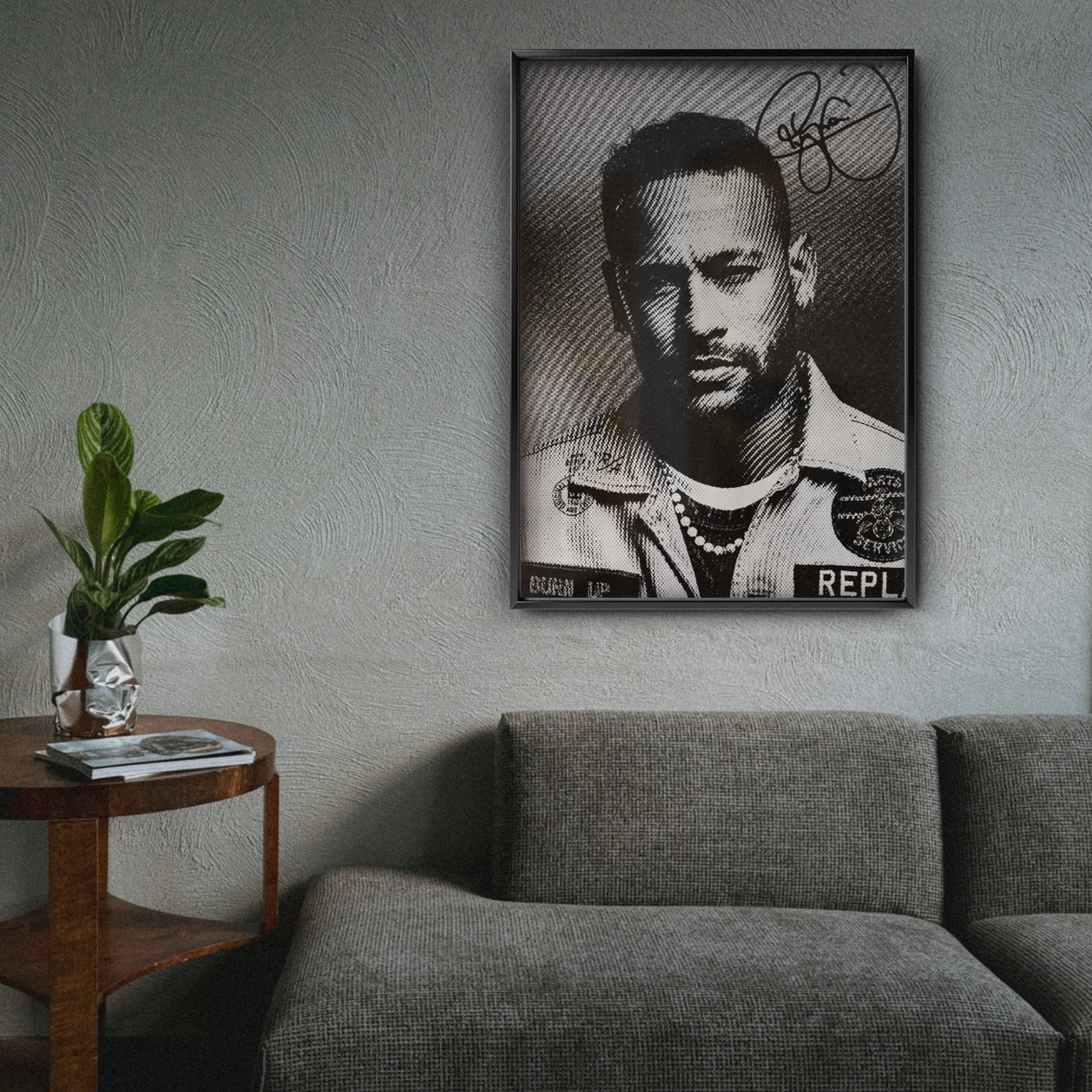 Neymar Jr - Burn Up Signature Poster