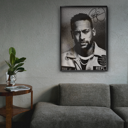 Neymar Jr - Burn Up Signature Poster