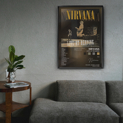 nirvana Live at Reading poster