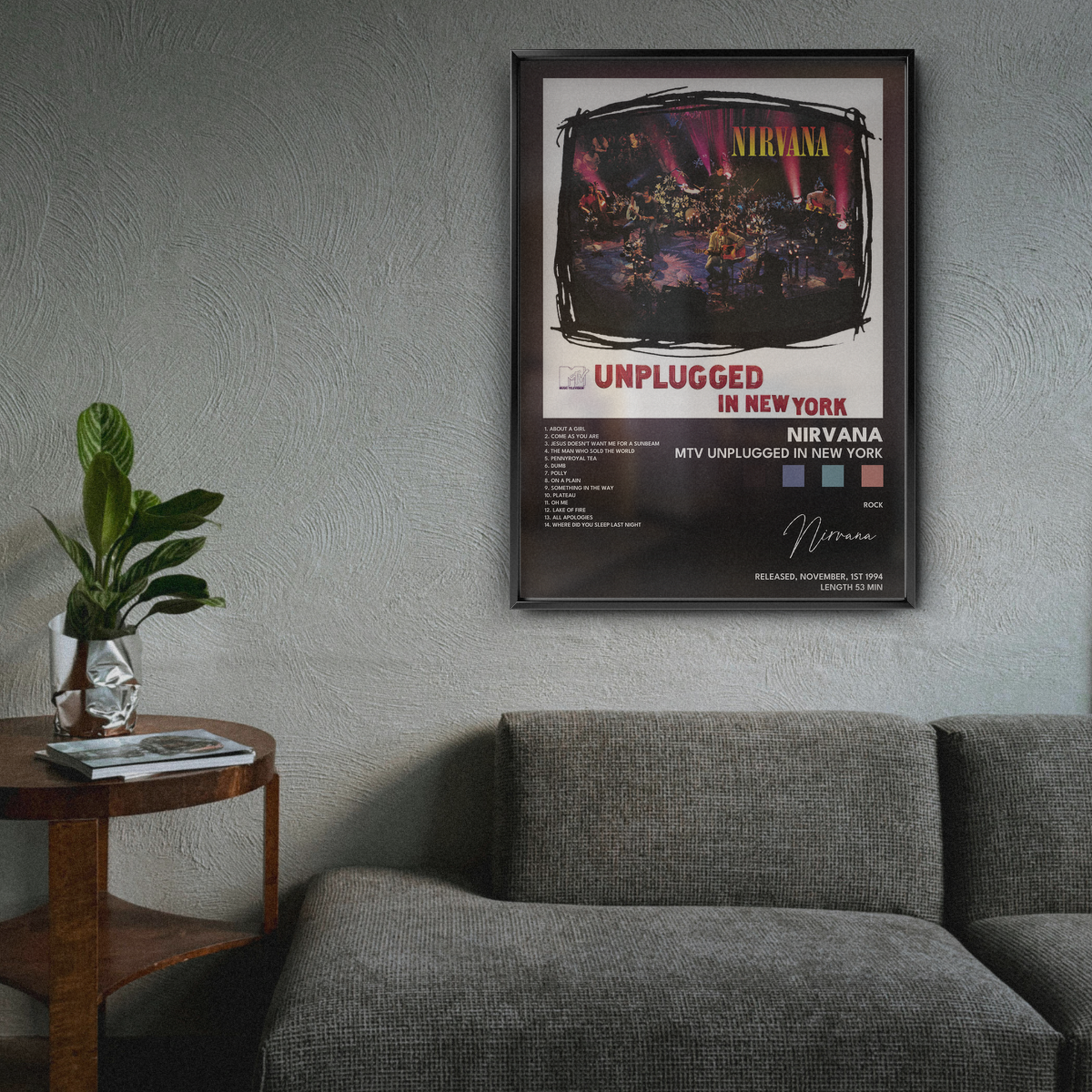 nirvana MTV Unplugged In New York poster