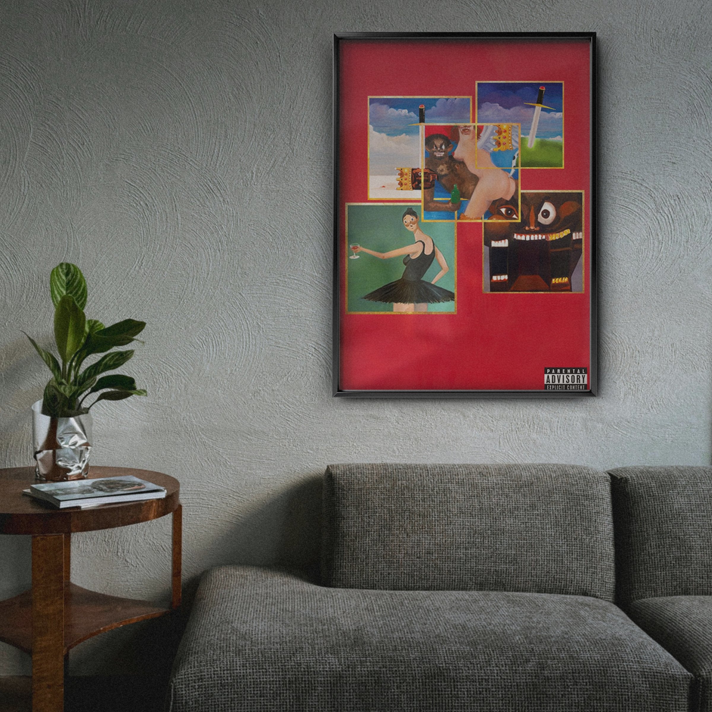 Kanye West 'My beautiful dark twisted fantasy' Cover