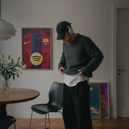 FC Barcelona - Stained Glass Jersey Poster