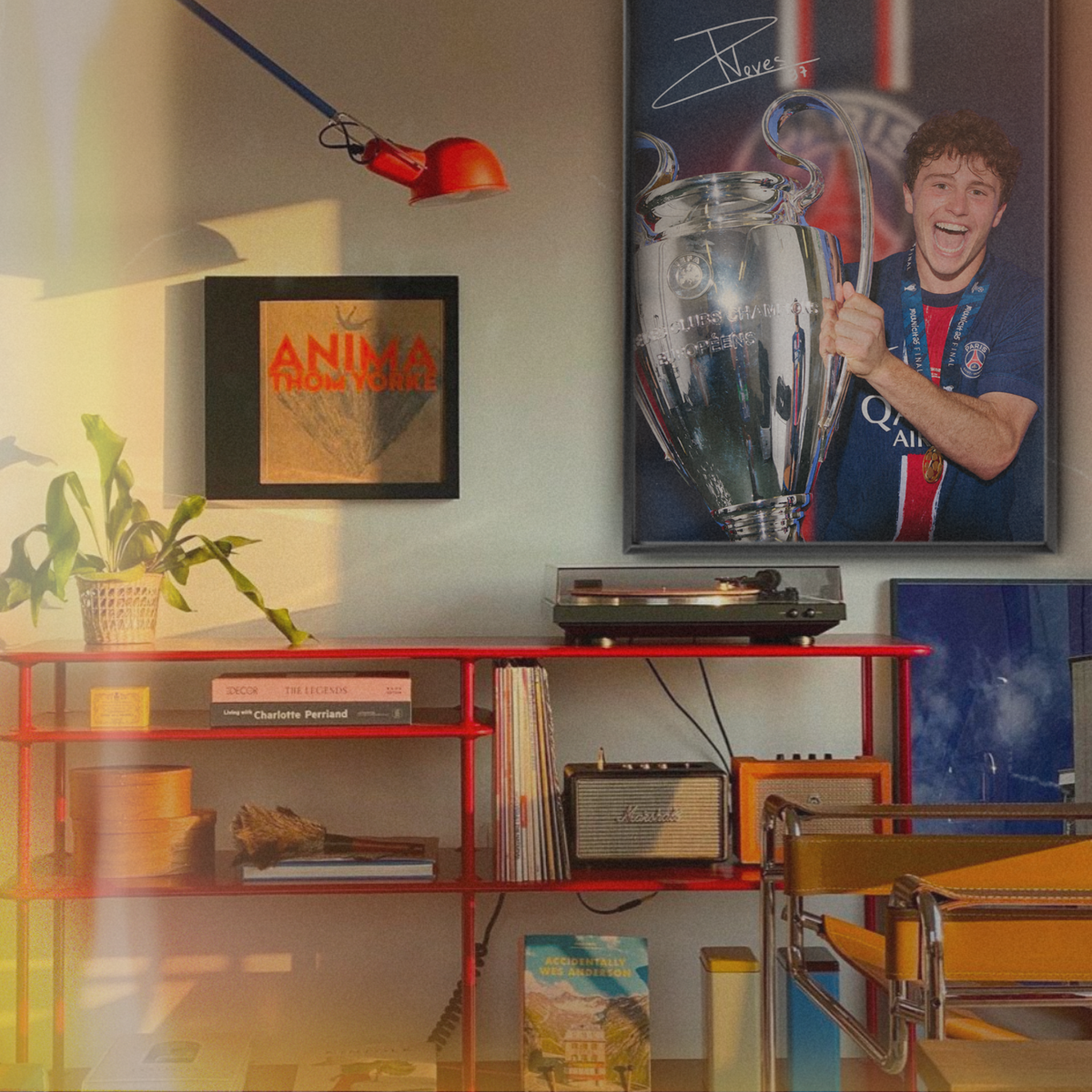 Joao Neves Champions League 2025 Trophy