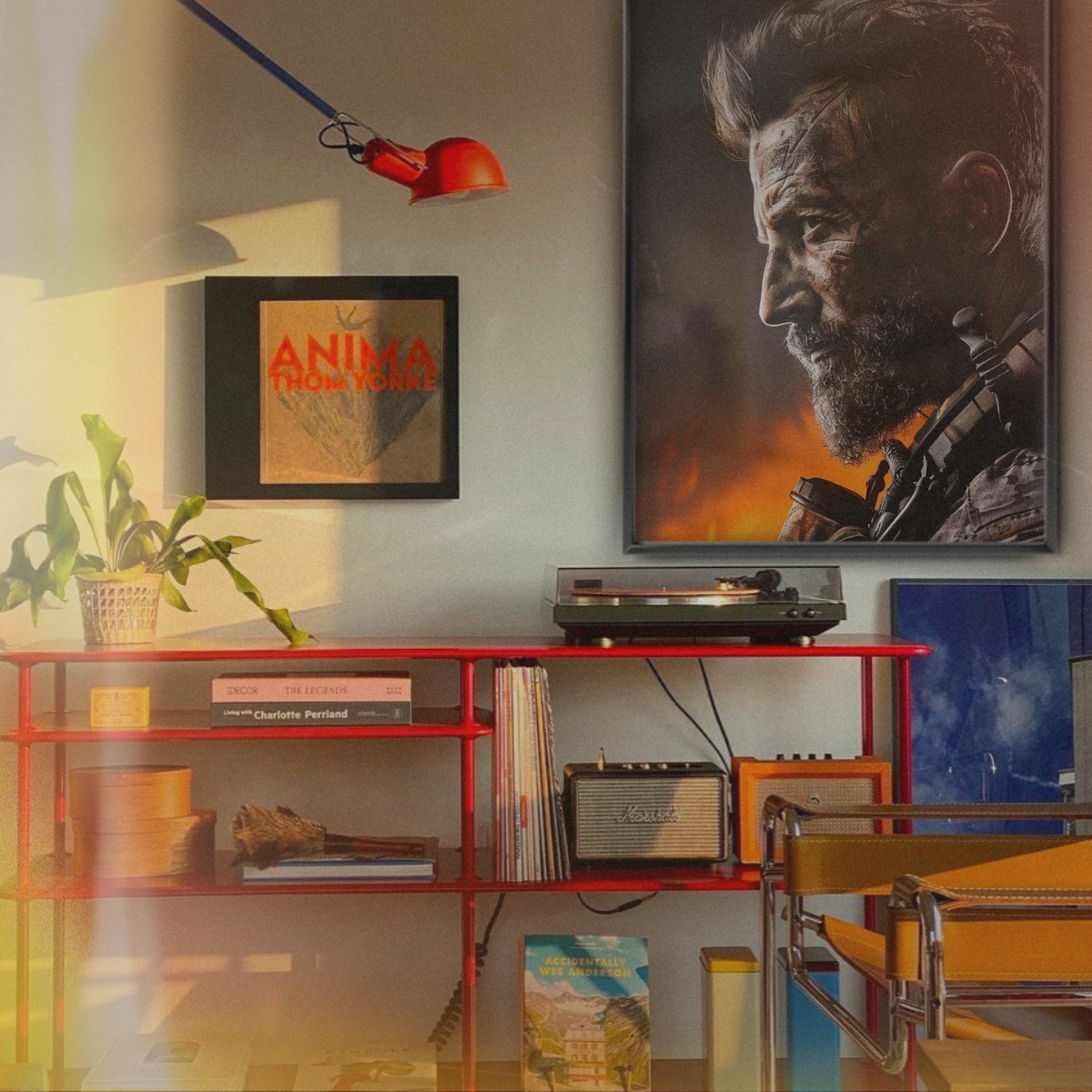 Call Of Duty – Bearded Soldier In Flames