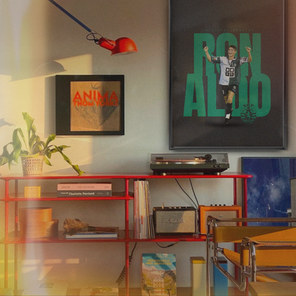 Cristiano Ronaldo - Sporting Portugal Dark Poster