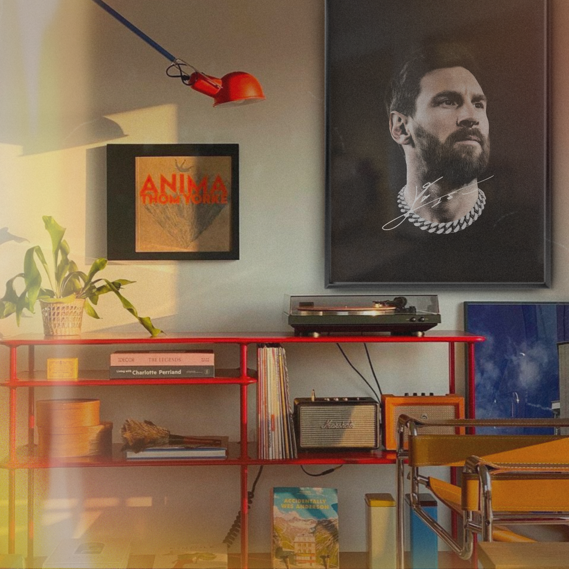 Lionel Messi - Chain Portrait Poster