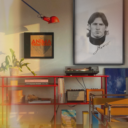 Lionel Messi - Halftone Portrait Poster
