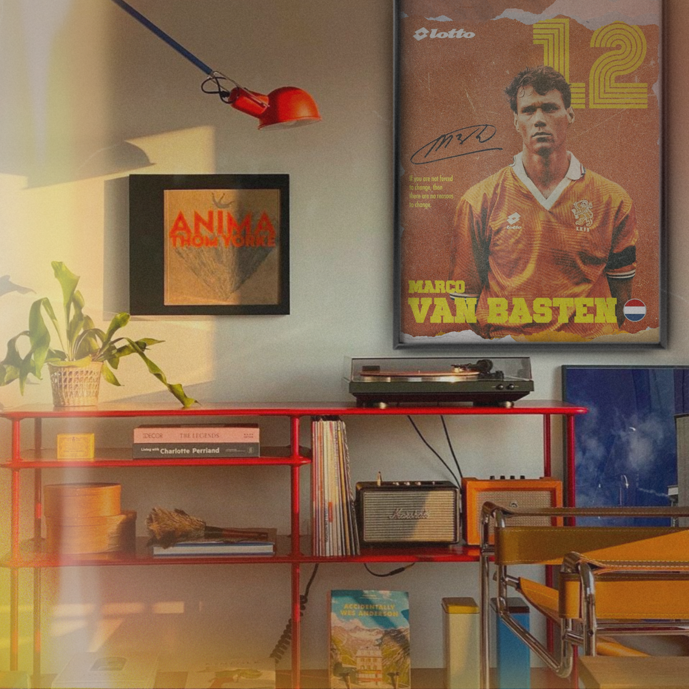 Marco van Basten - Netherlands Number 12 Poster