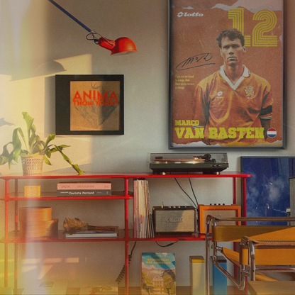 Marco van Basten - Netherlands Number 12 Poster