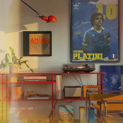 Michel Platini - France Number 10 Poster