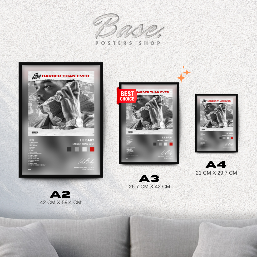 Posters Lil Baby 'Harder Than Ever' - Only €11.95 – Posters Base
