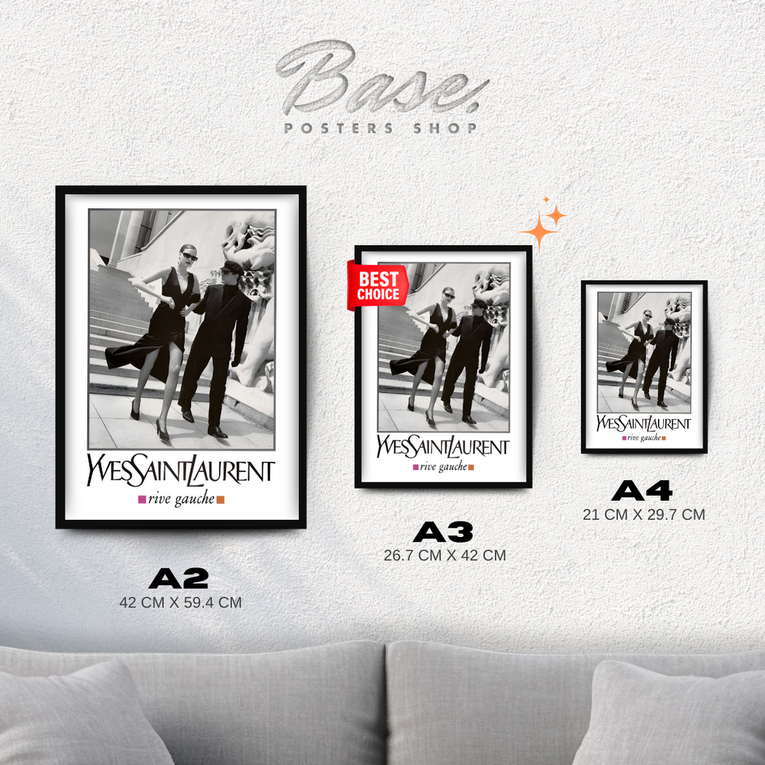 Posters Yves Saint Laurent Rive Gauche - Only €11.95 – Posters Base