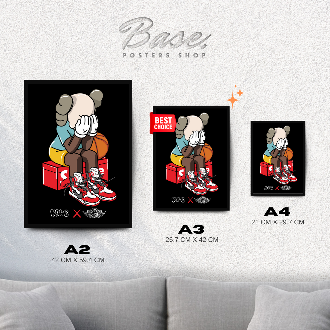 Posters Kaws x Air Jordan Only 11.95 Posters Base