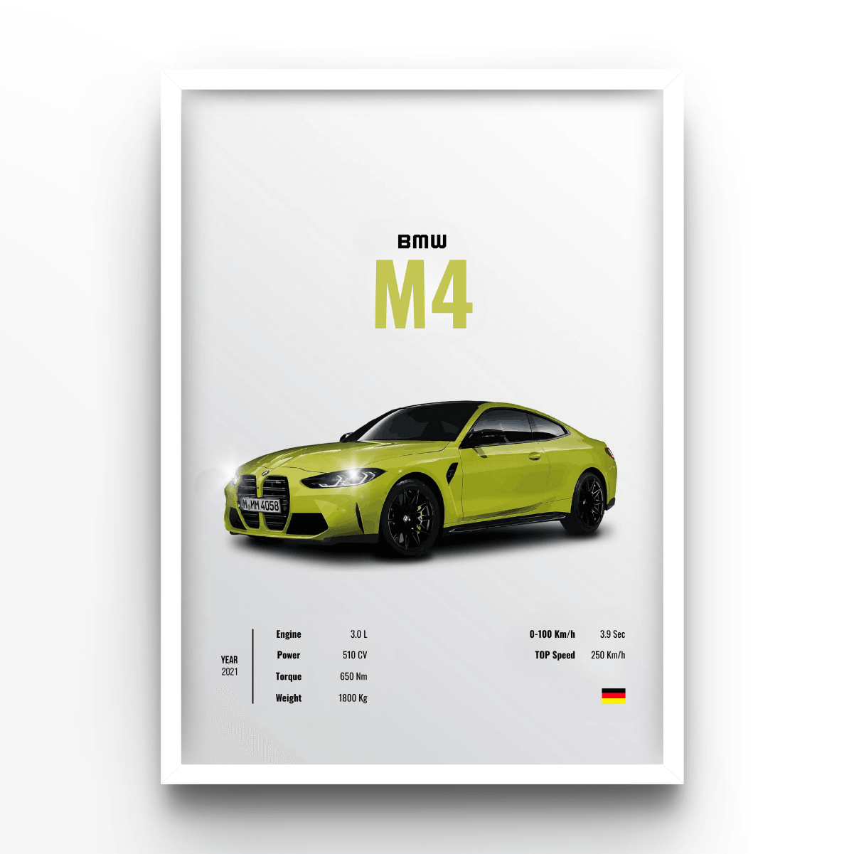 BMW M4 - A4, A3, A2 Posters Base - Poster Print Shop / Art Prints / PostersBase