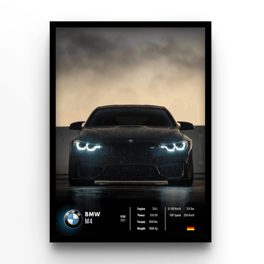 BMW M4 Collector - A4, A3, A2 Posters Base - Poster Print Shop / Art Prints / PostersBase