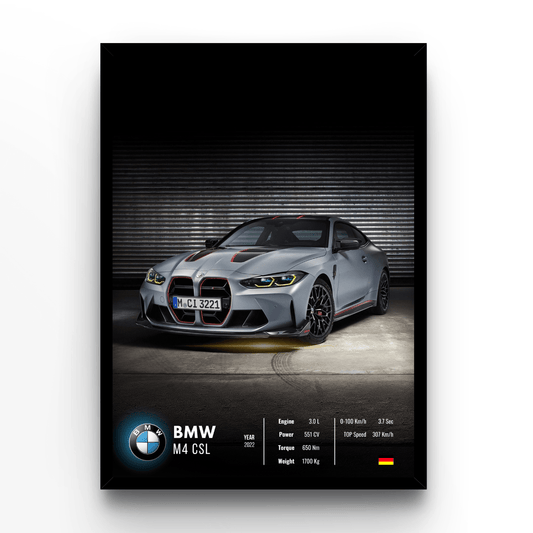 BMW M4 CSL Collector - A4, A3, A2 Posters Base - Poster Print Shop / Art Prints / PostersBase