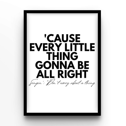 Bob Marley Three Little Birds - A4, A3, A2 Posters Base - Poster Print Shop / Art Prints / PostersBase