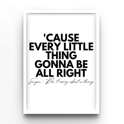 Bob Marley Three Little Birds - A4, A3, A2 Posters Base - Poster Print Shop / Art Prints / PostersBase