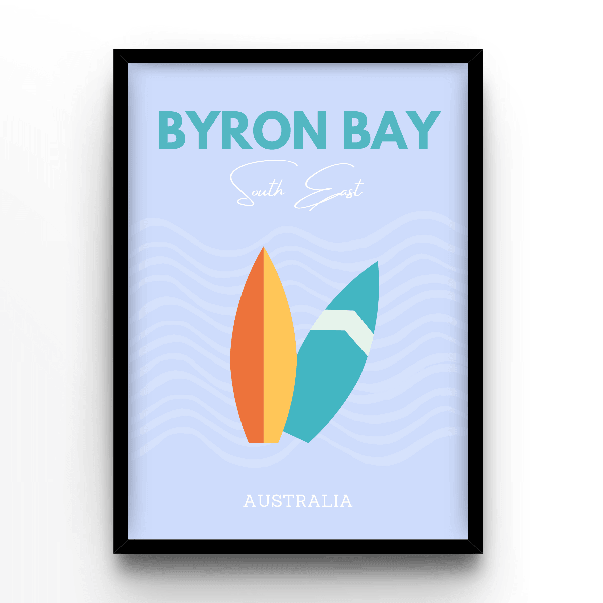 Byron Bay - A4, A3, A2 Posters Base - Poster Print Shop / Art Prints / PostersBase