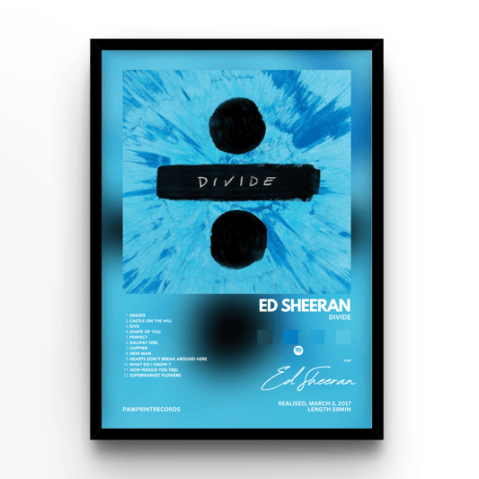 Ed Sheeran Divide - A4, A3, A2 Posters Base - Poster Print Shop / Art Prints / PostersBase