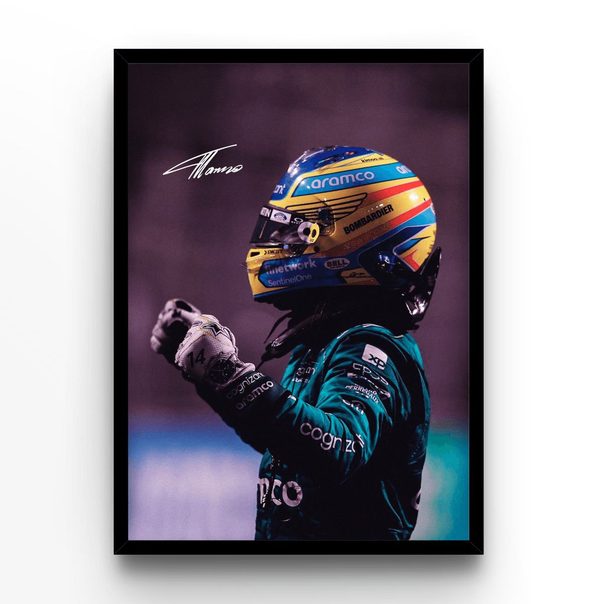 Fernando Alonso 2 - A4, A3, A2 Posters Base - Poster Print Shop / Art Prints / PostersBase