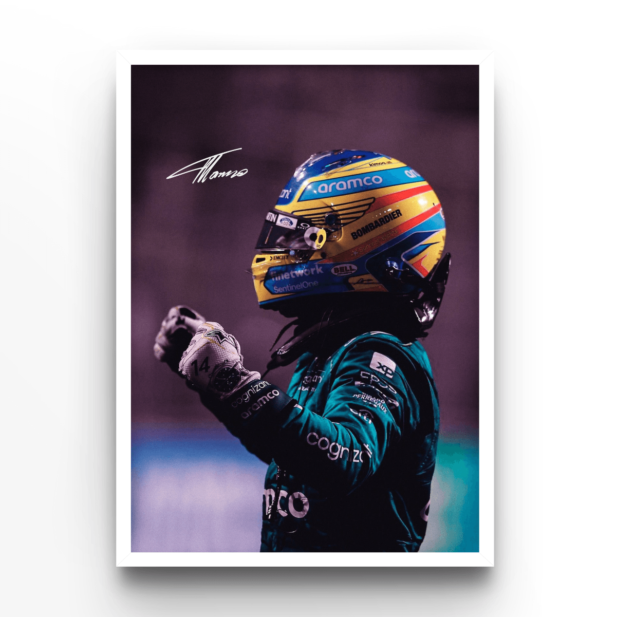 Fernando Alonso 2 - A4, A3, A2 Posters Base - Poster Print Shop / Art Prints / PostersBase