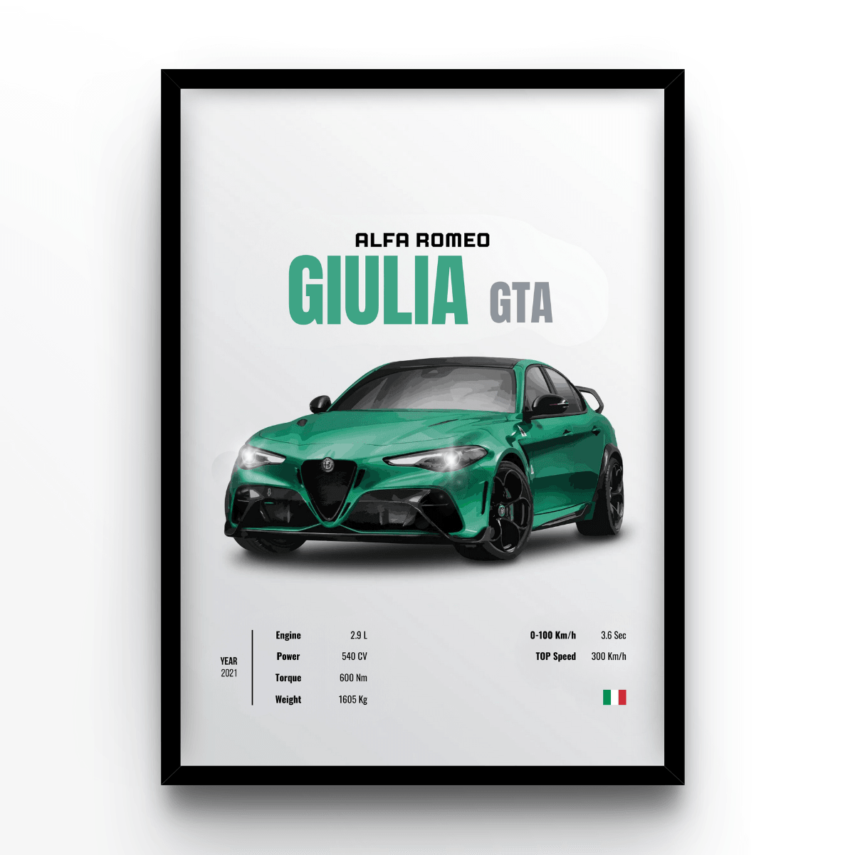 GIULIA GTA - A4, A3, A2 Posters Base - Poster Print Shop / Art Prints / PostersBase