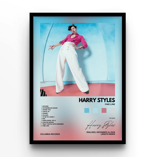 Harry Styles Fine Line Album - A4, A3, A2 Posters Base - Poster Print Shop / Art Prints / PostersBase