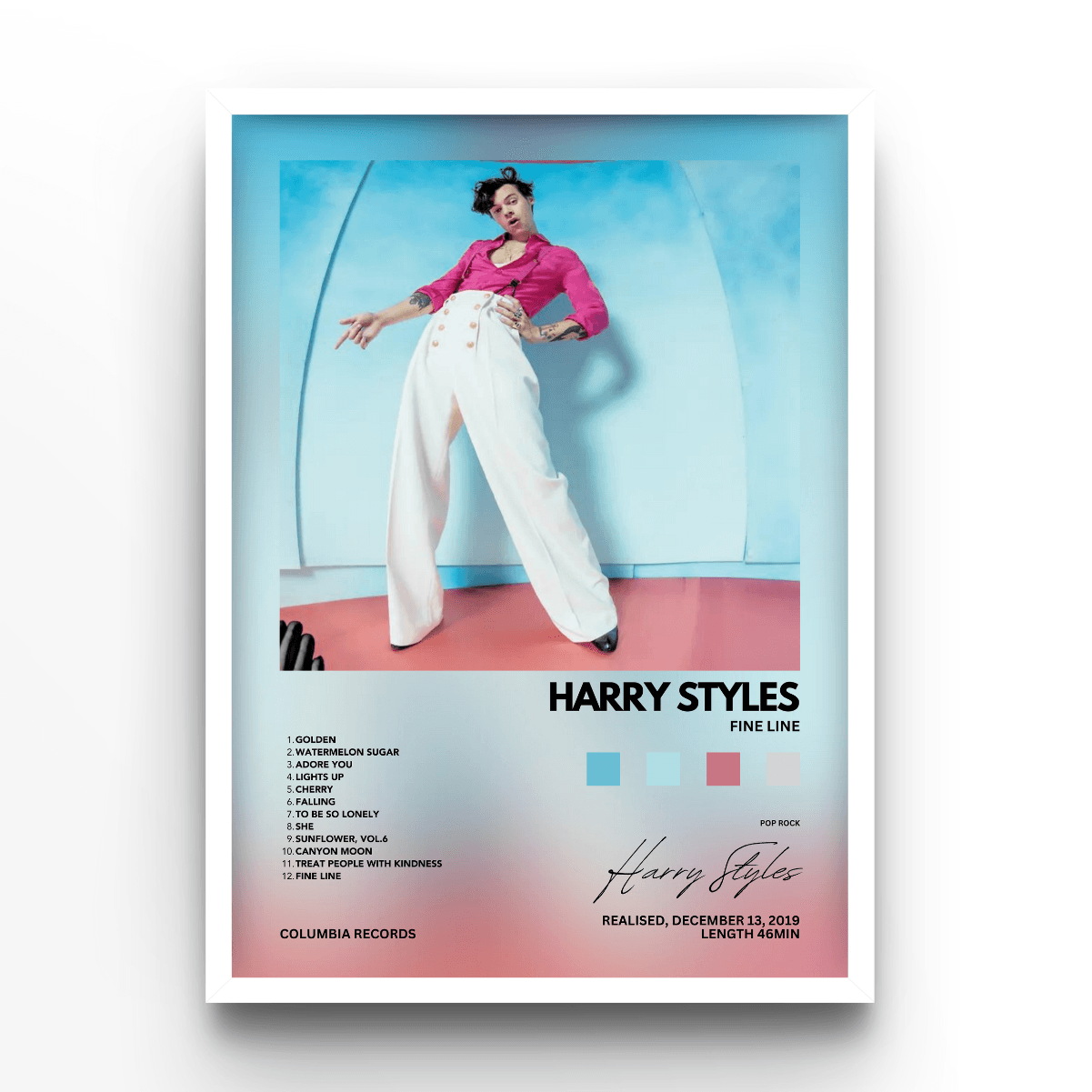 Harry Styles Fine Line Album - A4, A3, A2 Posters Base - Poster Print Shop / Art Prints / PostersBase
