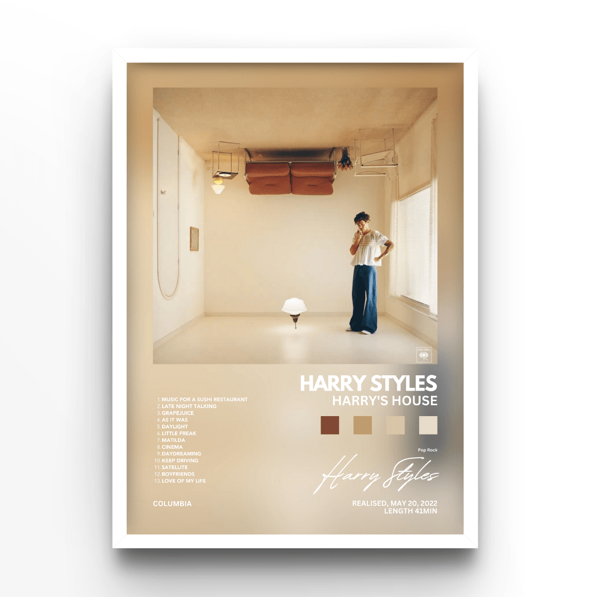 Harry Styles Harry's House Album - A4, A3, A2 Posters Base - Poster Print Shop / Art Prints / PostersBase