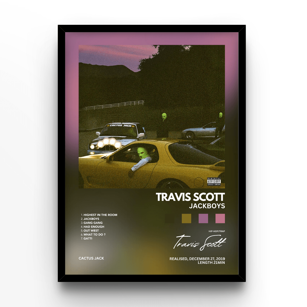 Jackboys Album Travis Scott - A4, A3, A2 Posters Base - Poster Print Shop / Art Prints / PostersBase