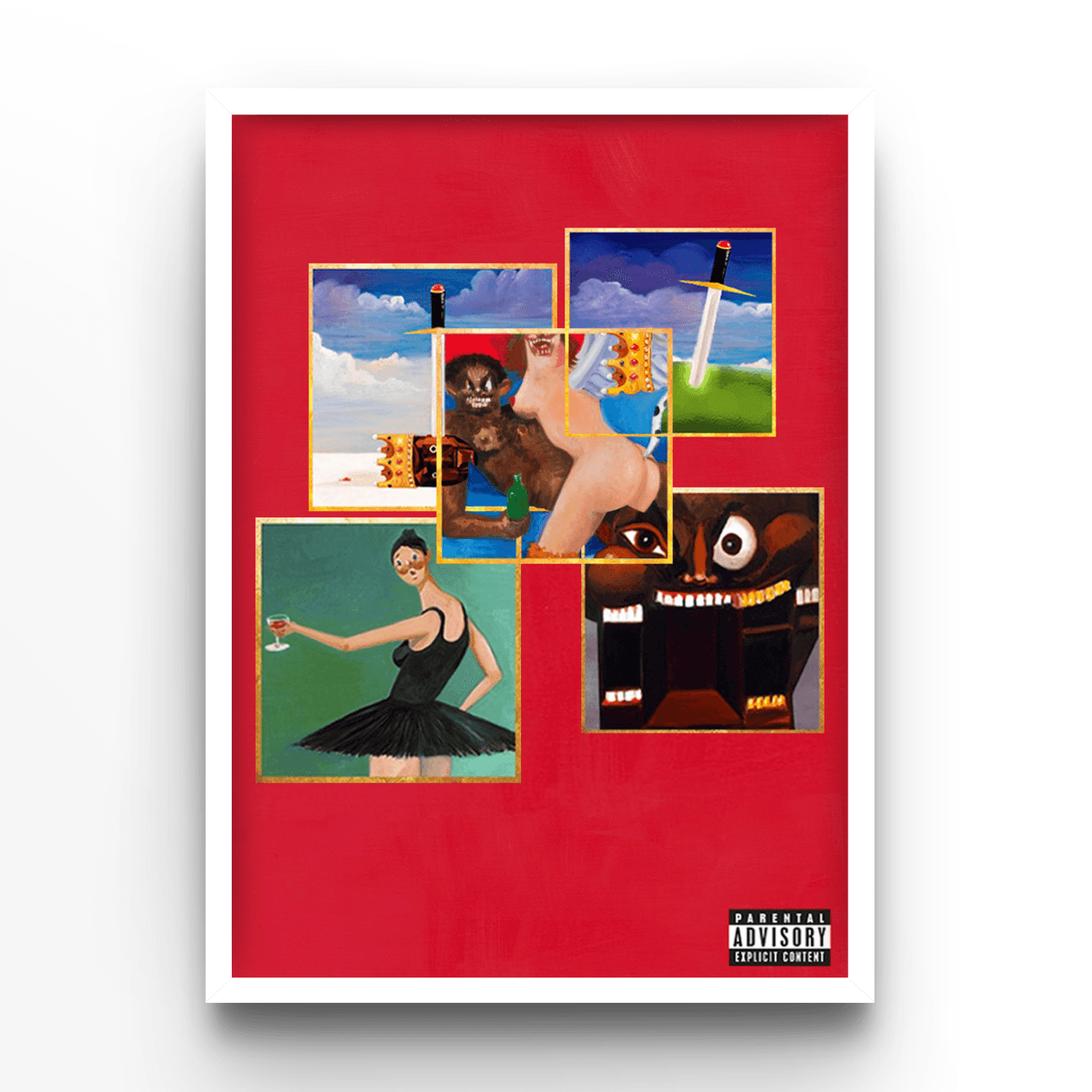 Kanye West Cover - A4, A3, A2 Posters Base - Poster Print Shop / Art Prints / PostersBase