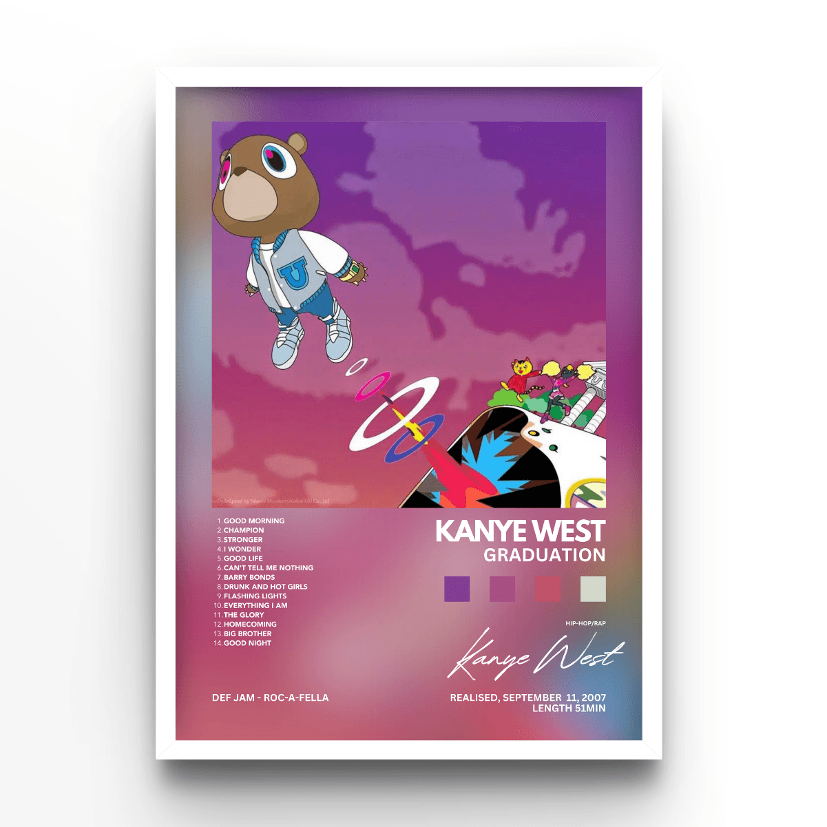 Kanye West Graduation - A4, A3, A2 Posters Base - Poster Print Shop / Art Prints / PostersBase