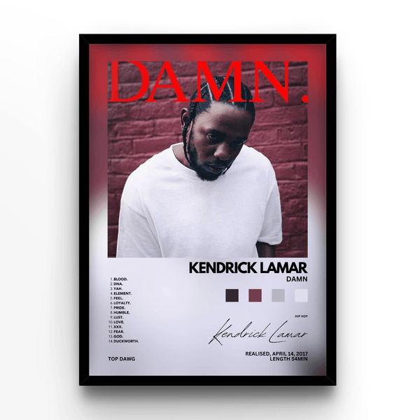 Posters Kendrick Lamar Damn Album - Only €11.95 – Posters Base