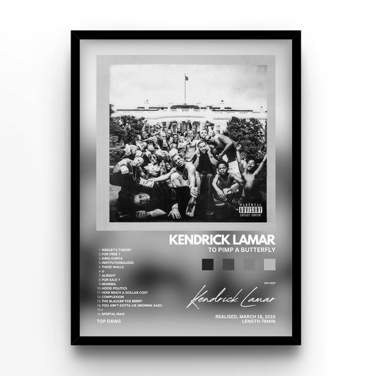 Kendrick Lamar To Pimp A Butterfly Album - A4, A3, A2 Posters Base - Poster Print Shop / Art Prints / PostersBase